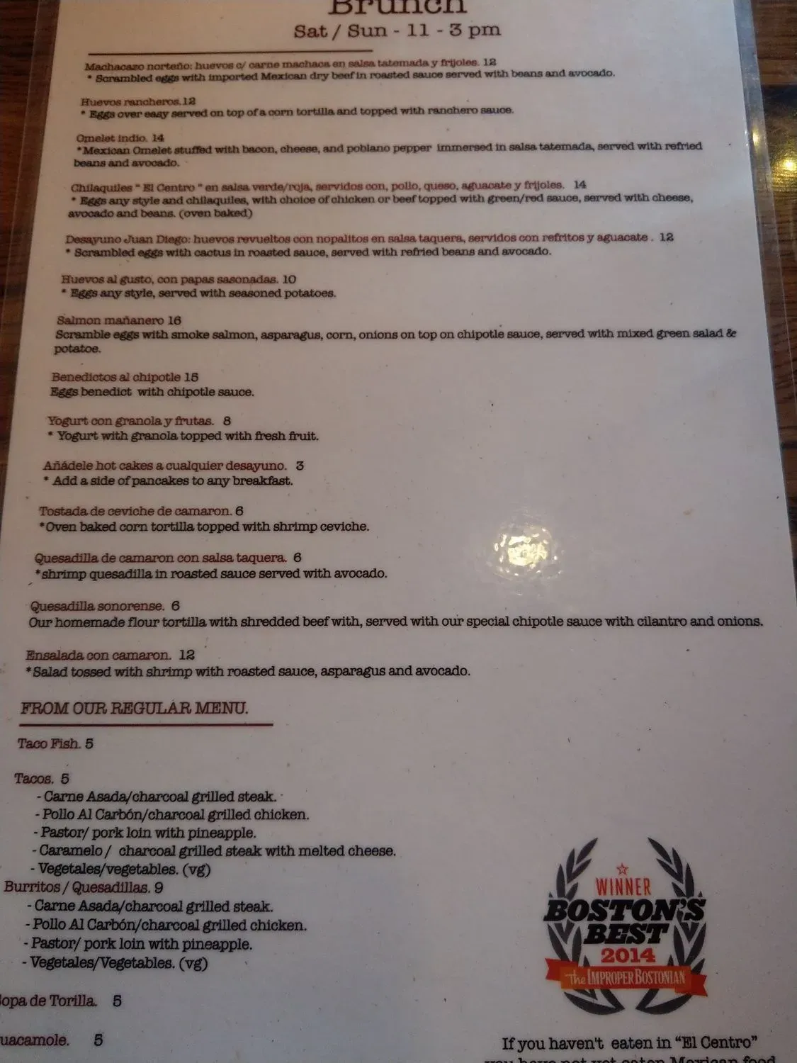 Menu 4