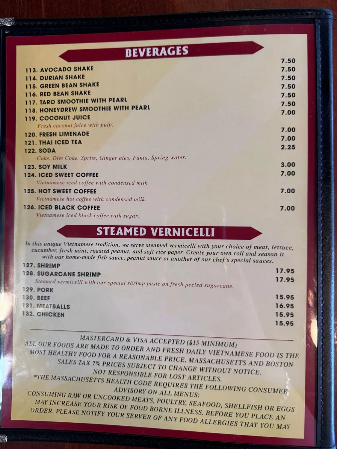 Menu 5