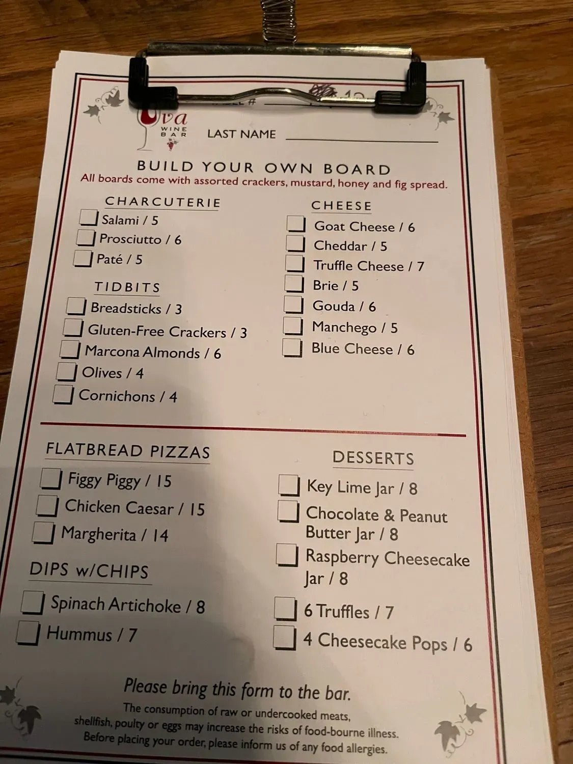 Menu 1