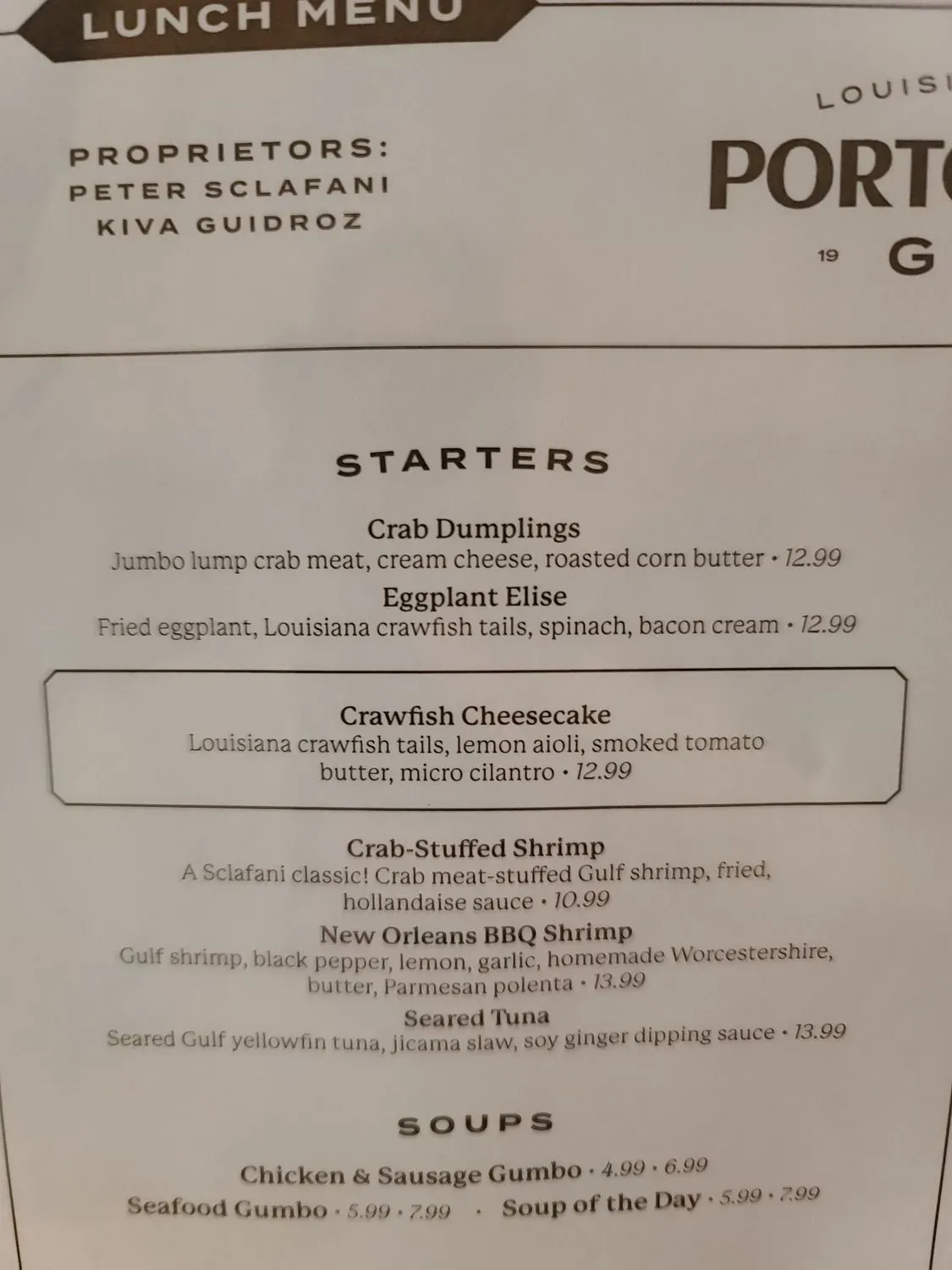 Menu 1