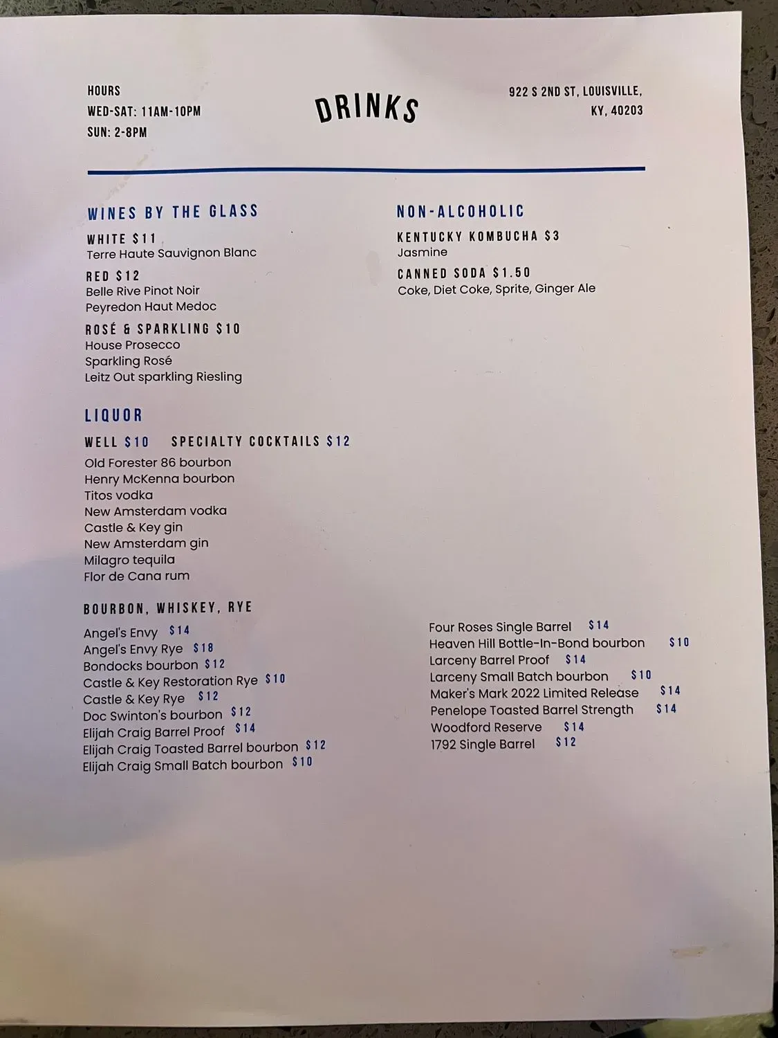 Menu 2