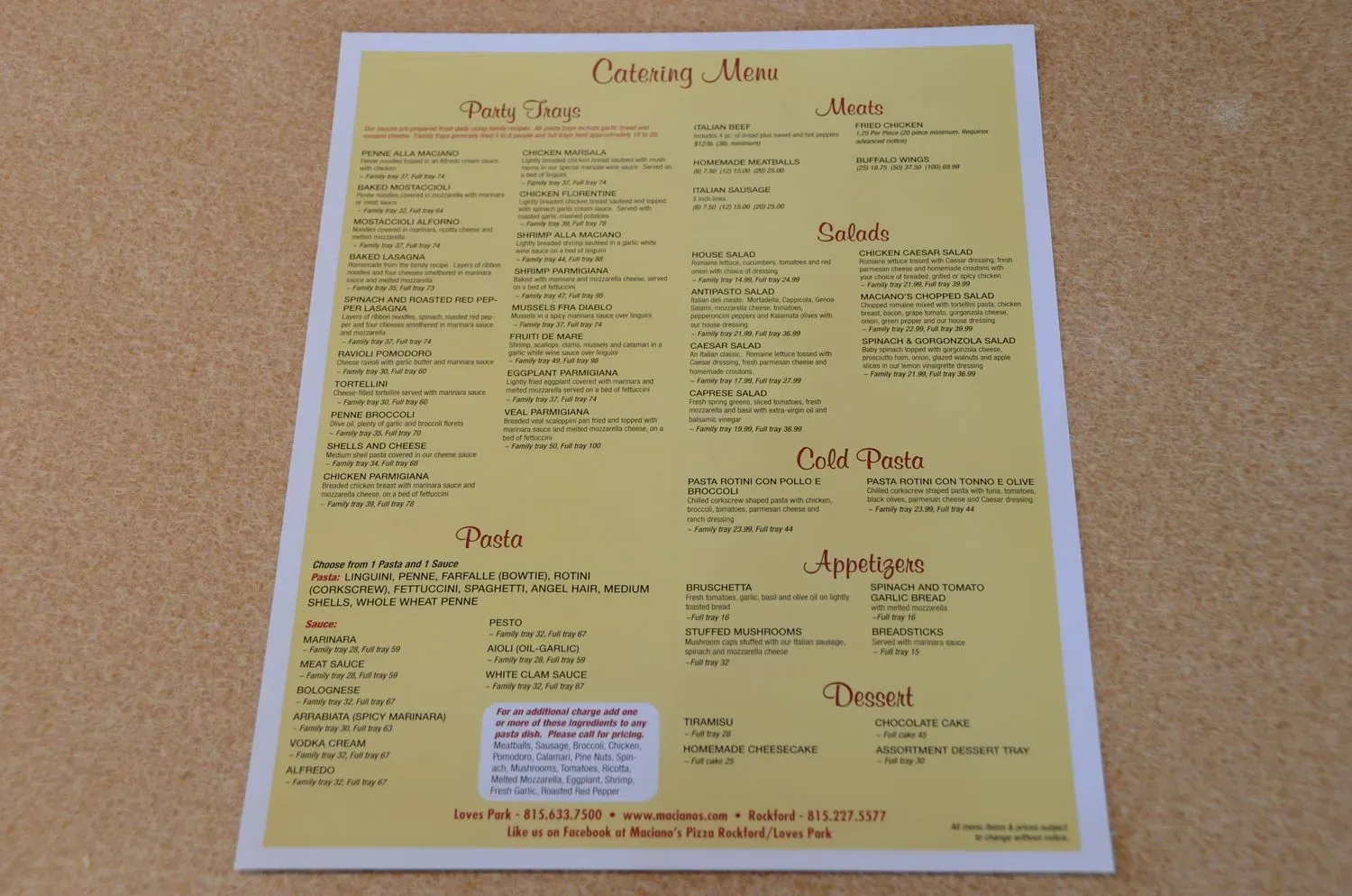 Menu 5