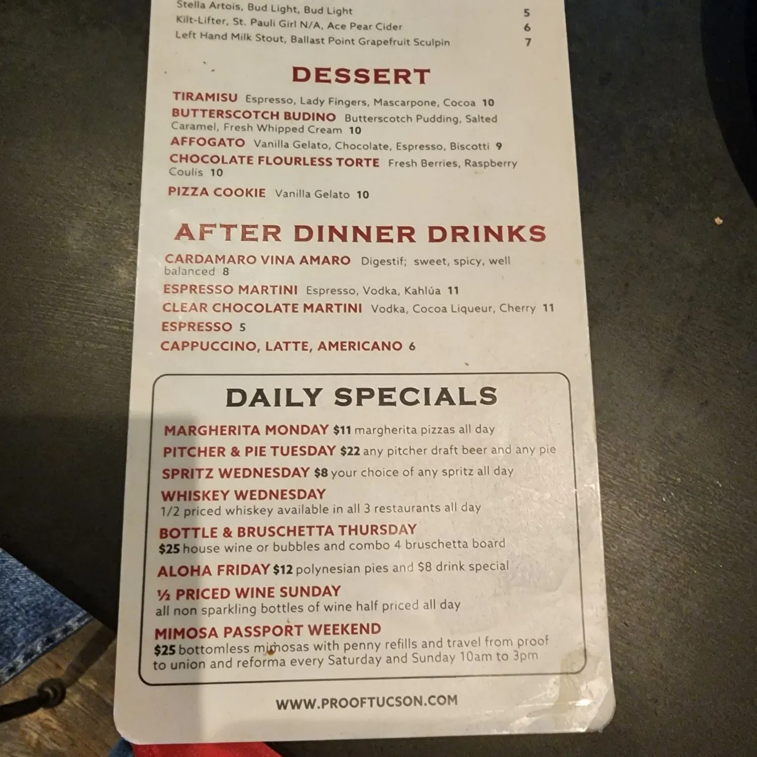 Menu 5