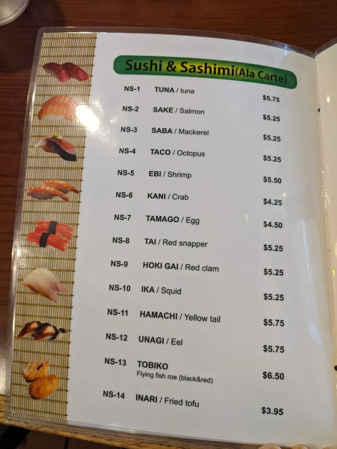 Menu 4