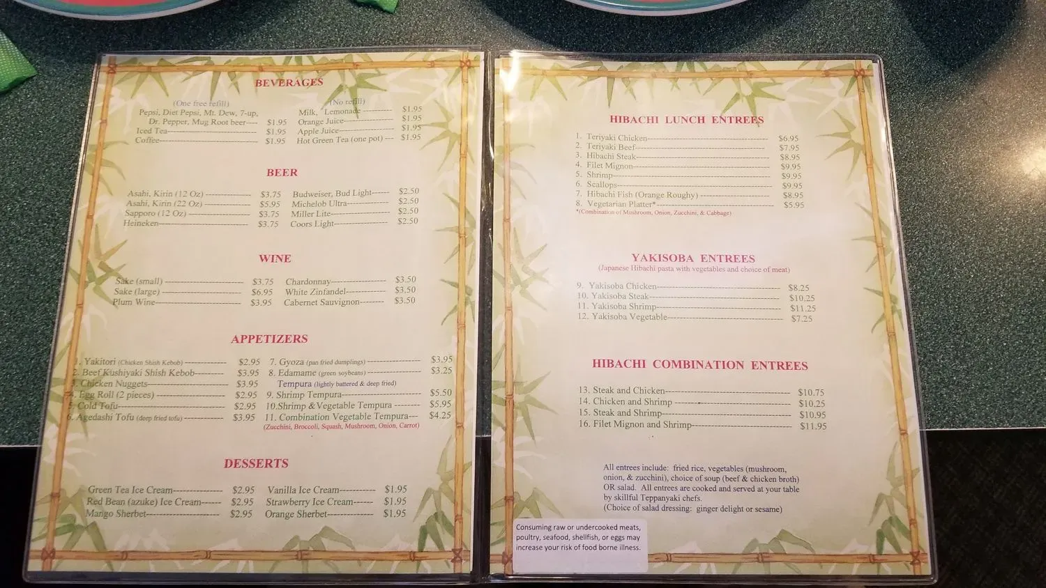 Menu 5