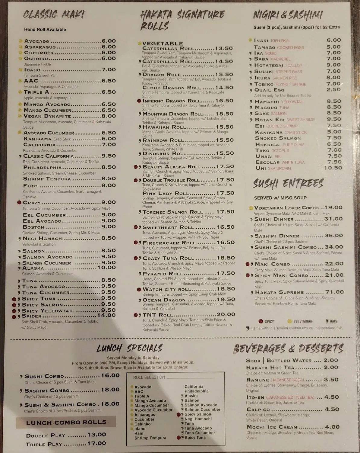 Menu 1