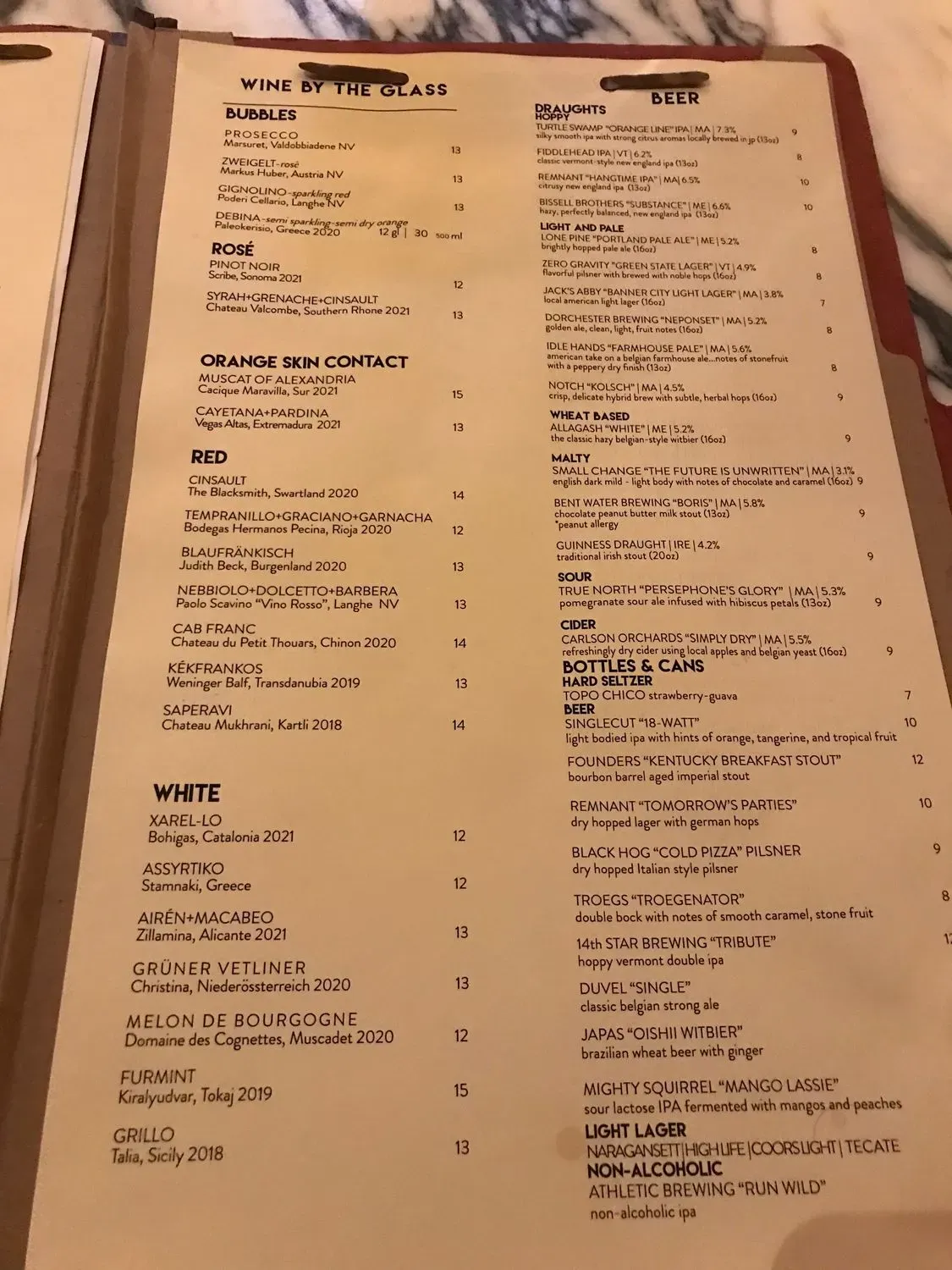 Menu 5