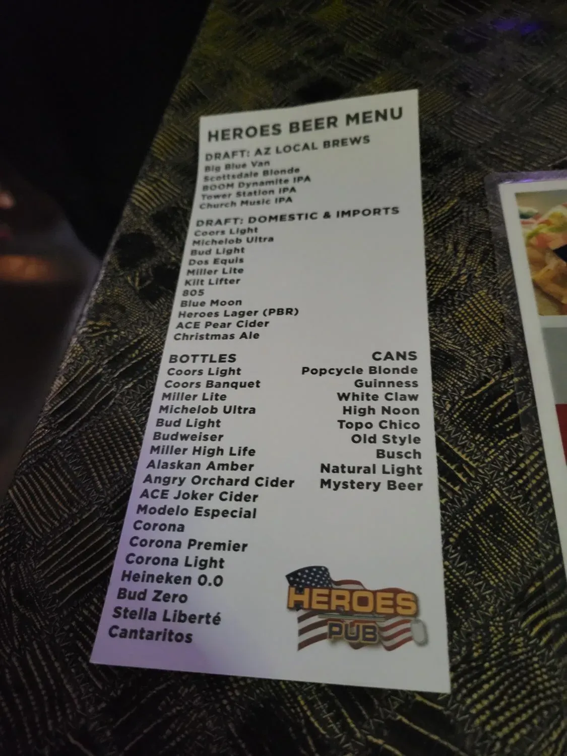 Menu 5