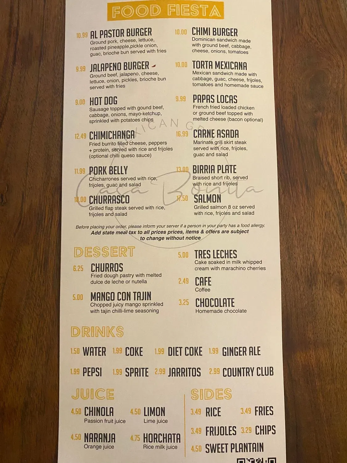 Menu 4