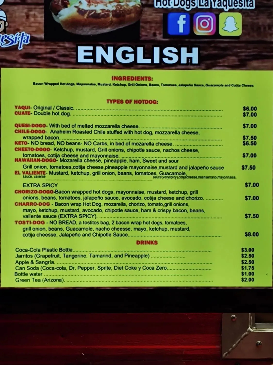 Menu 5