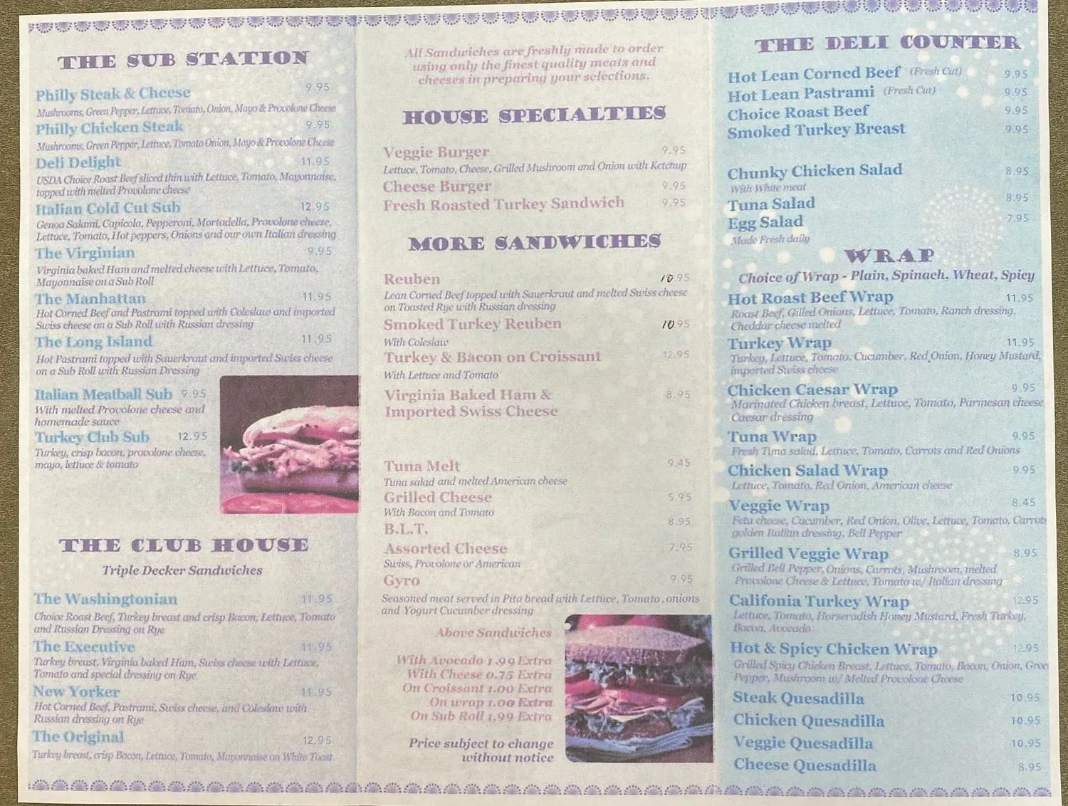 Menu 1