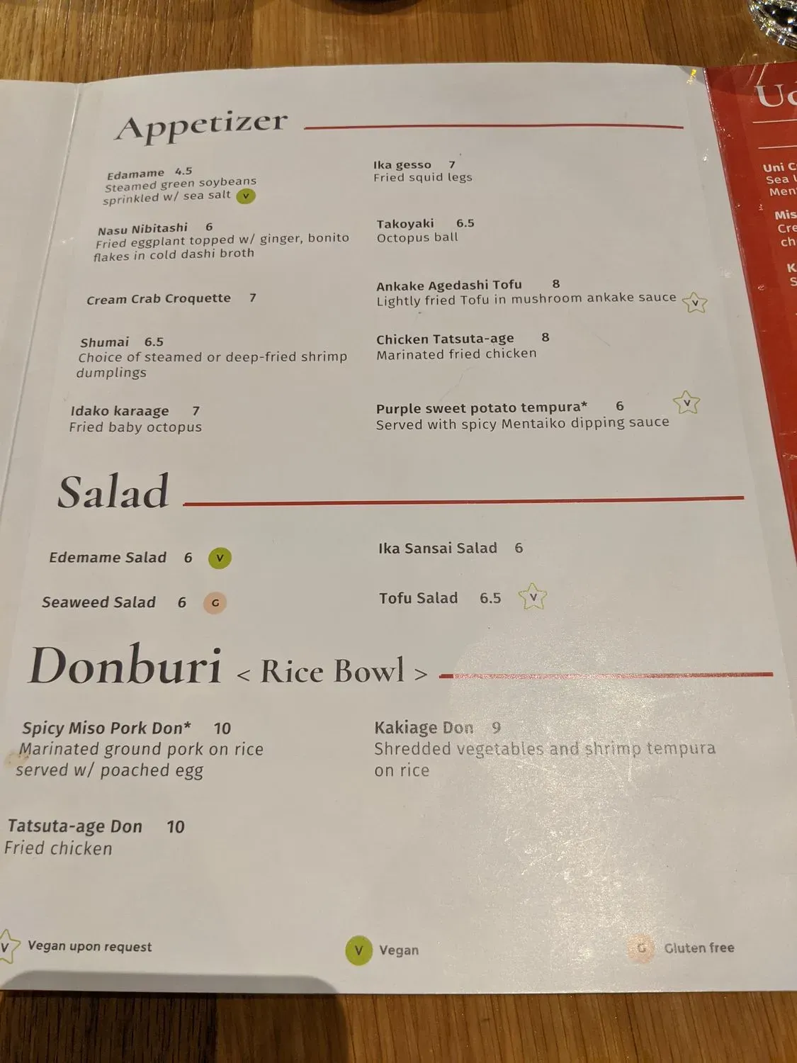 Menu 5