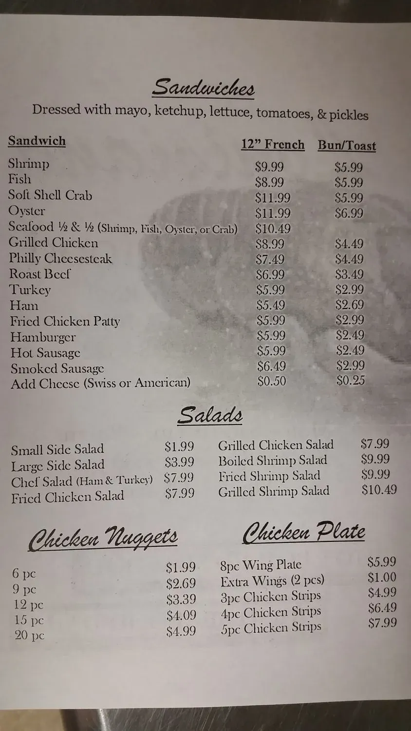 Menu 5