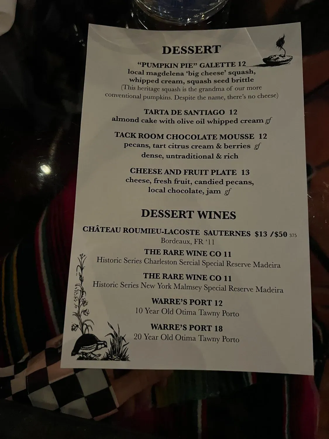 Menu 6