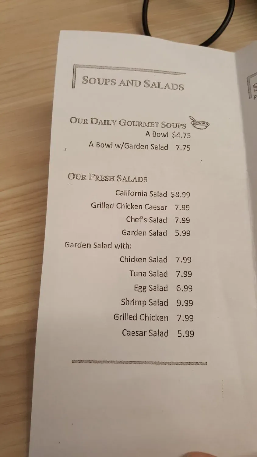 Menu 4