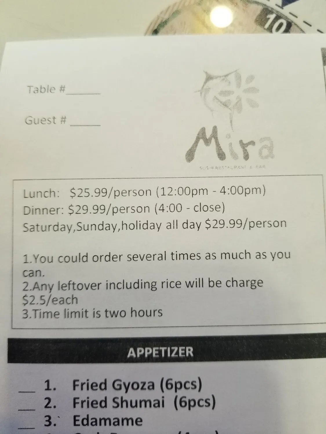 Menu 5