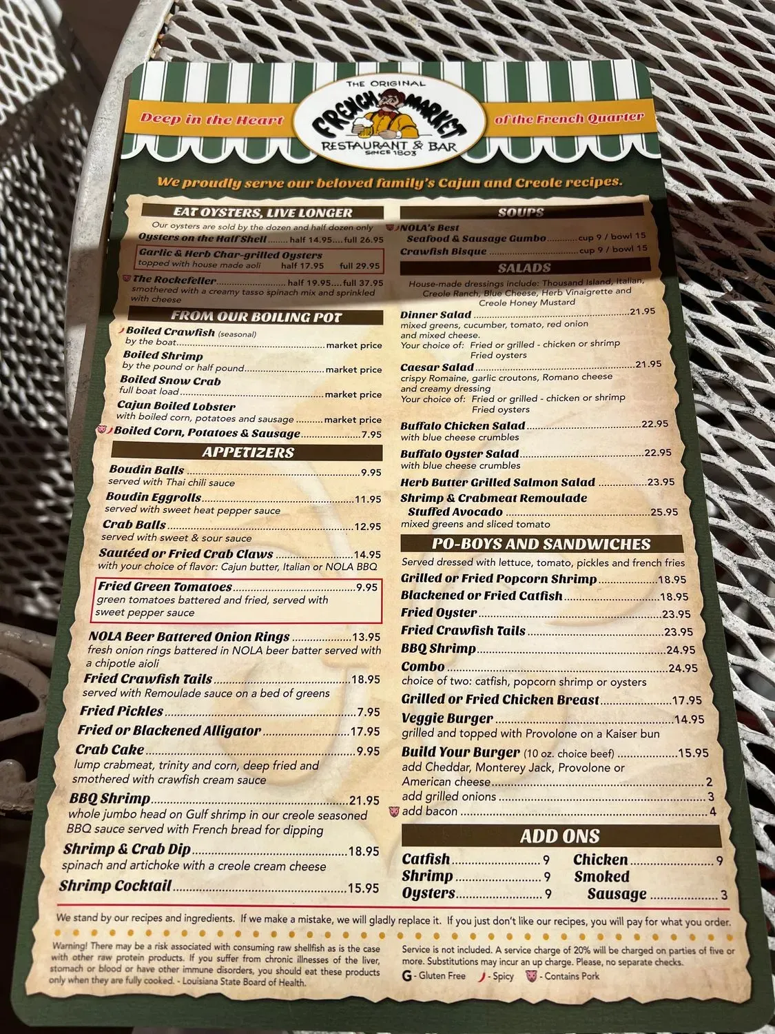 Menu 5