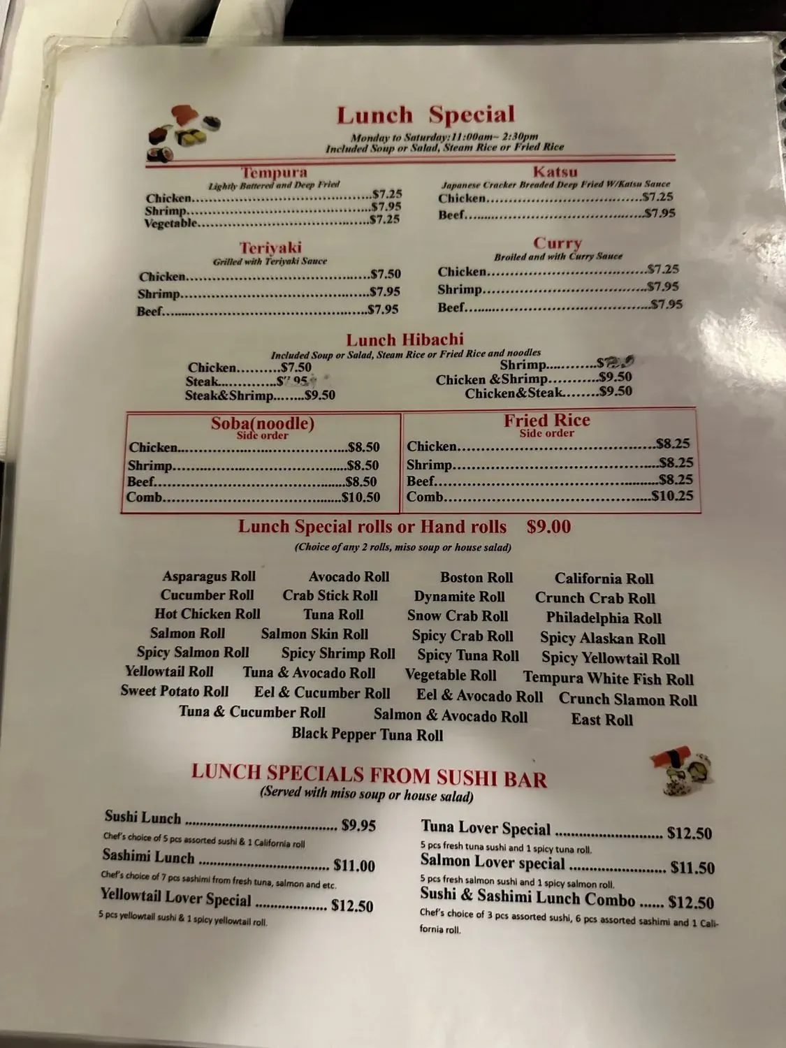 Menu 2