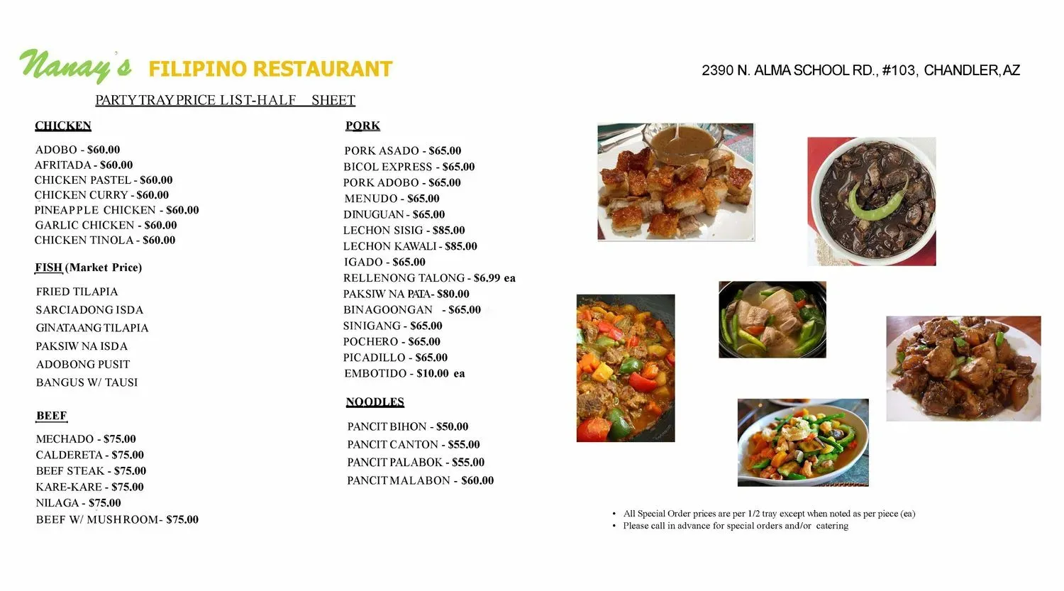 Menu 1