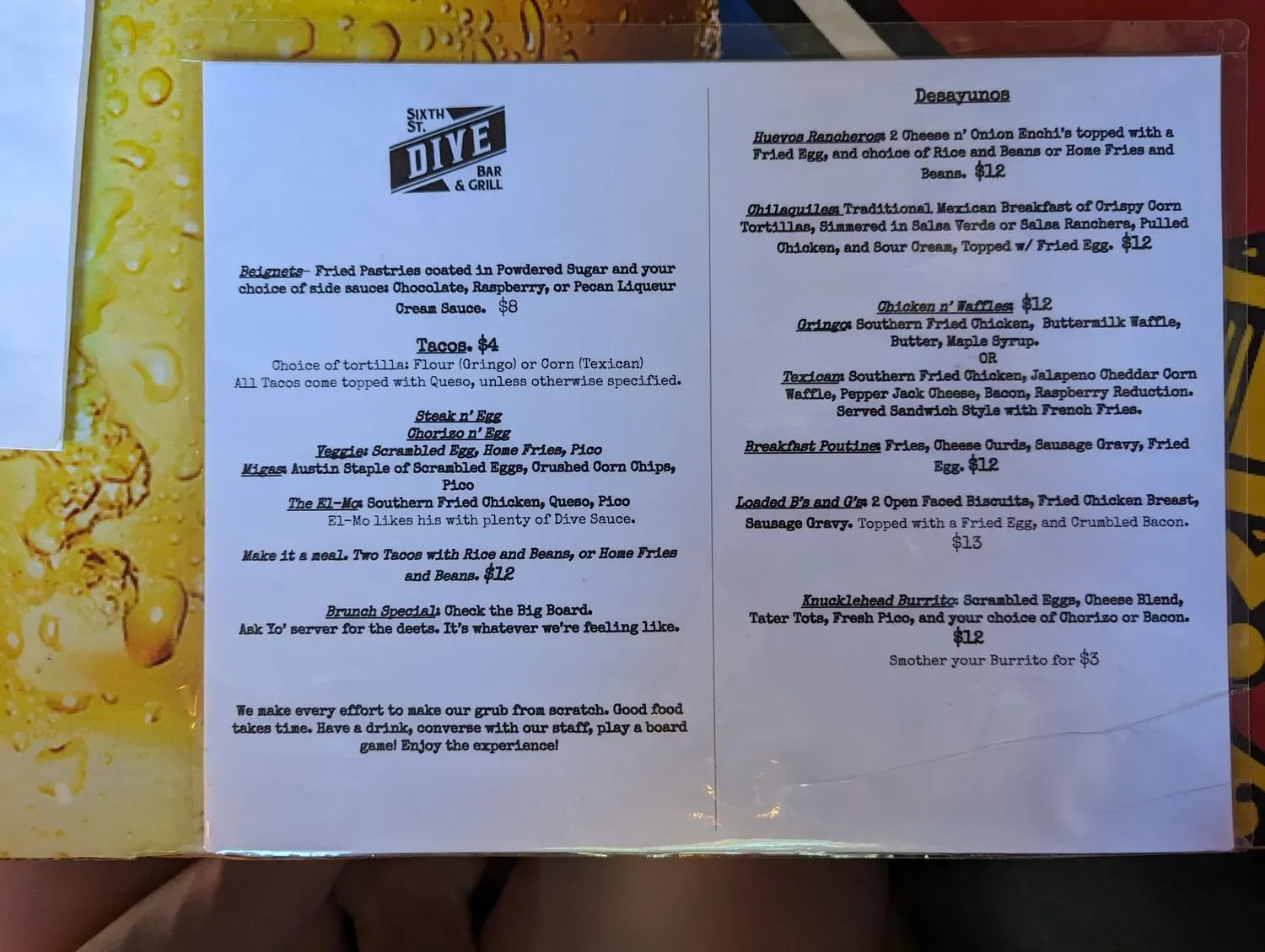 Menu 2