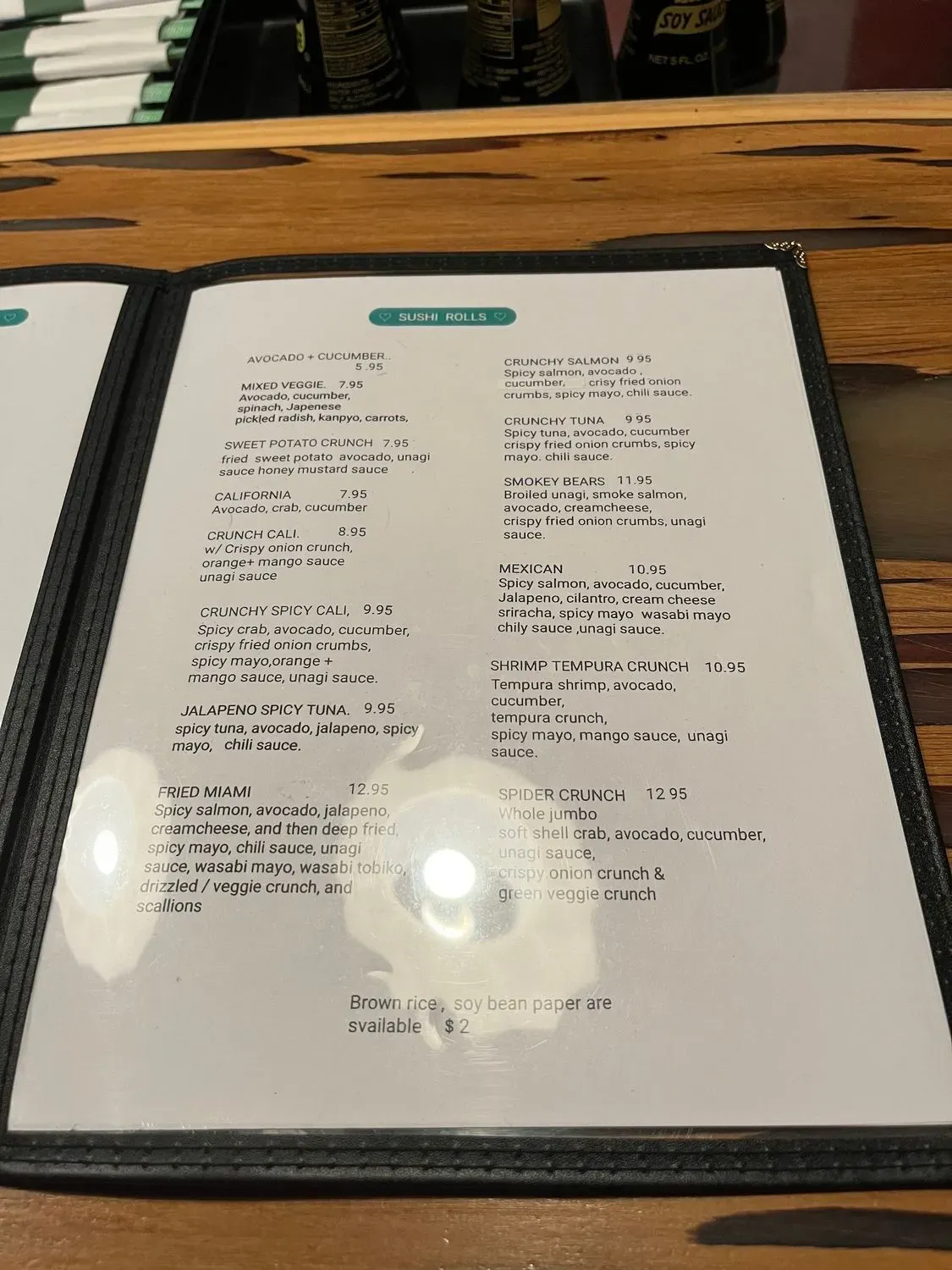 Menu 5