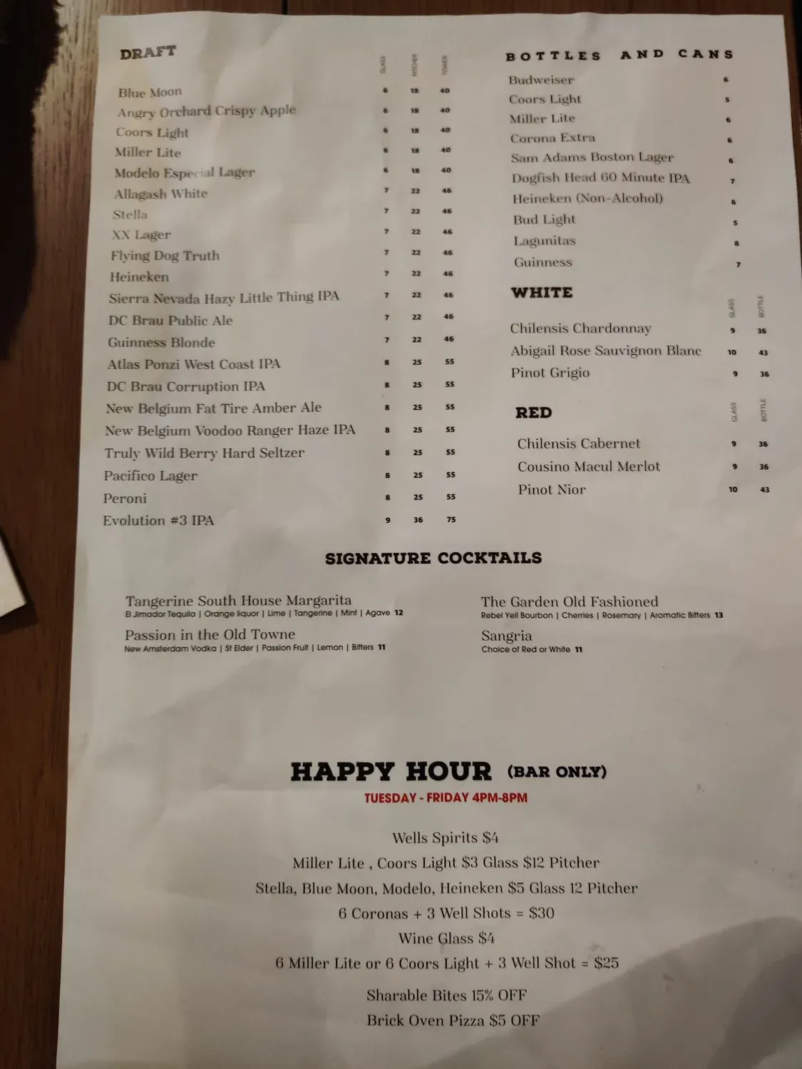 Menu 5