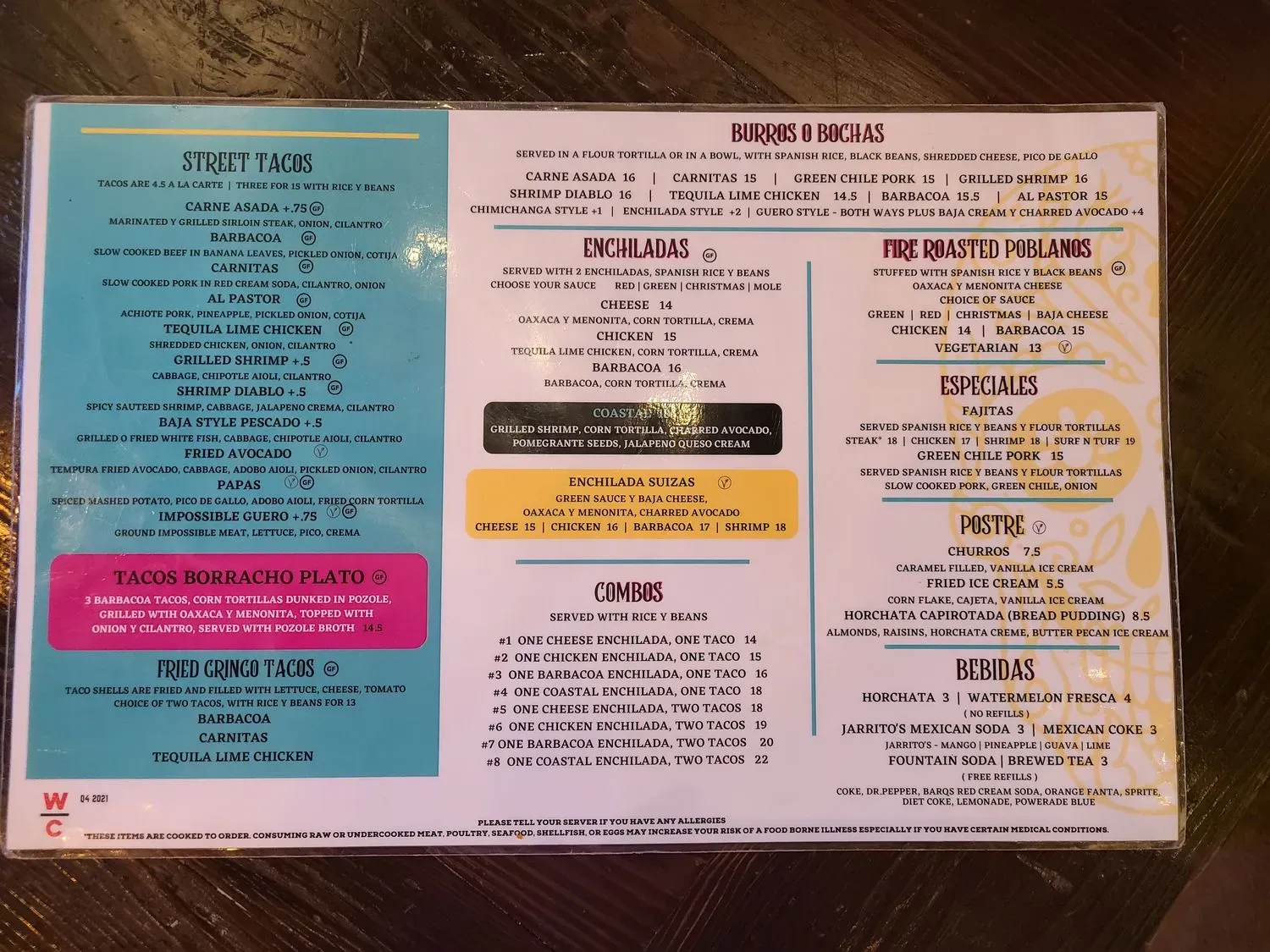 Menu 5