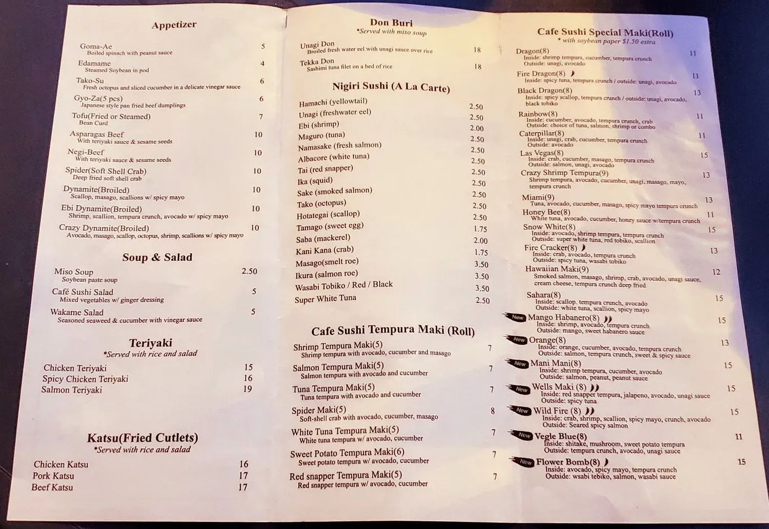 Menu 4