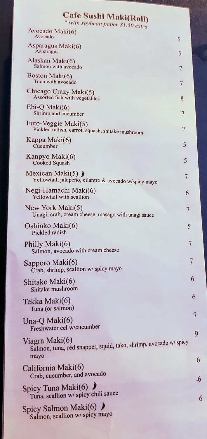 Menu 6