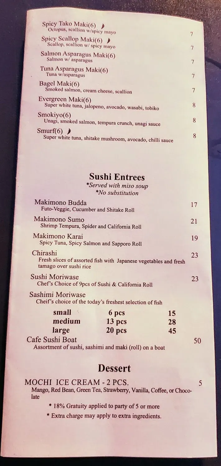 Menu 5