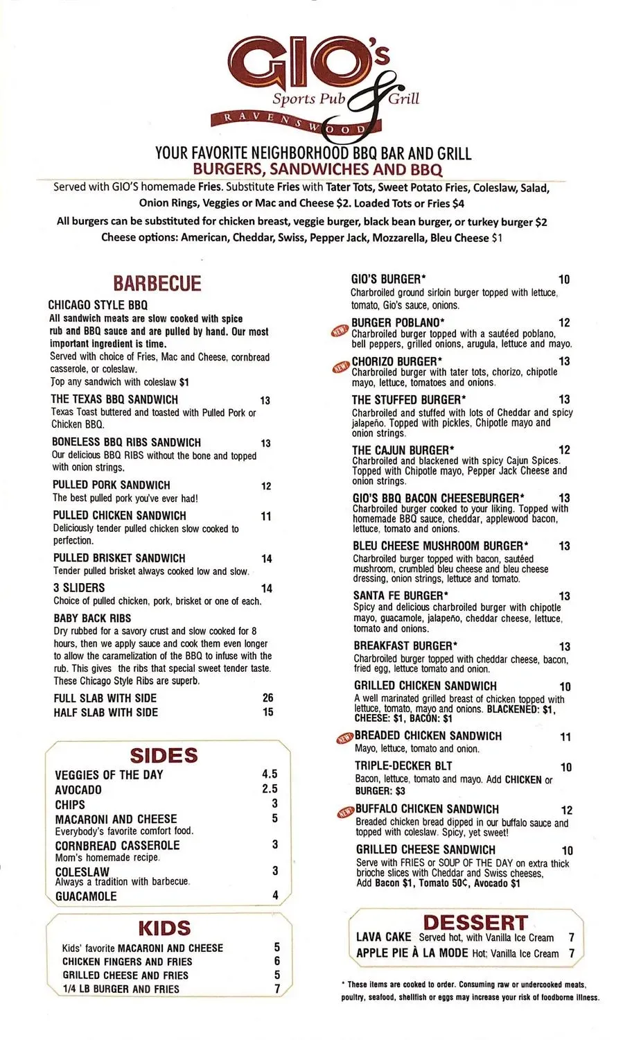 Menu 1