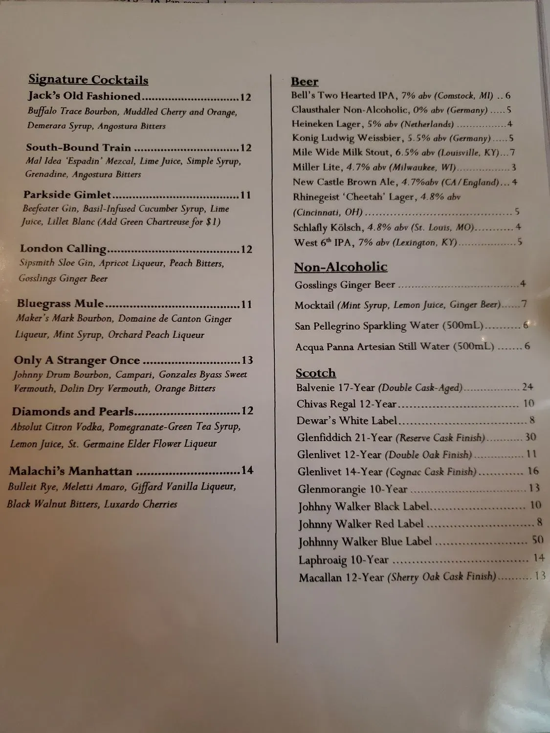 Menu 6