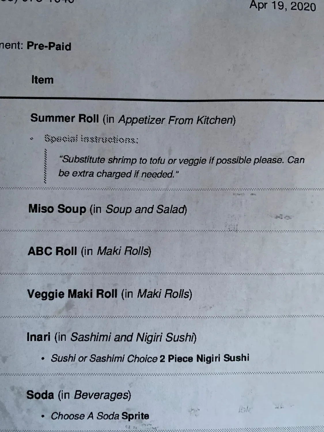 Menu 1