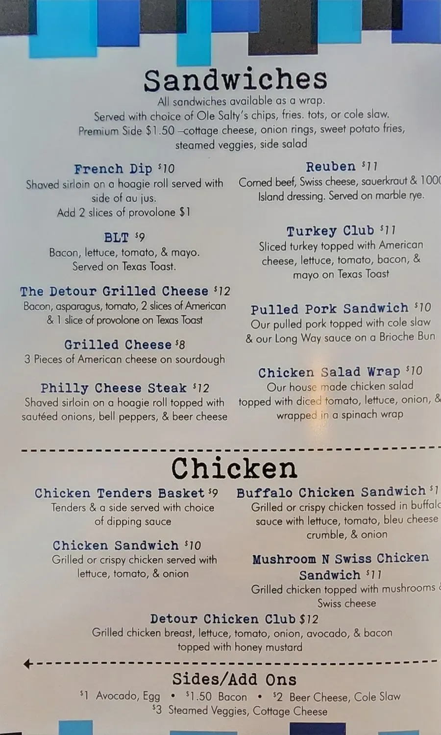 Menu 2