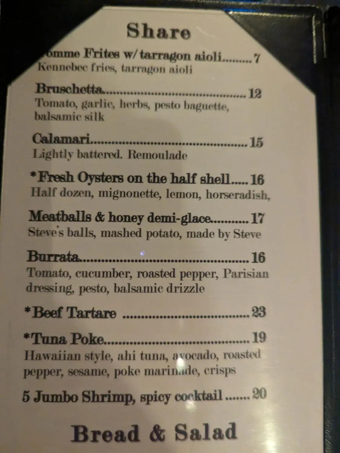 Menu 5