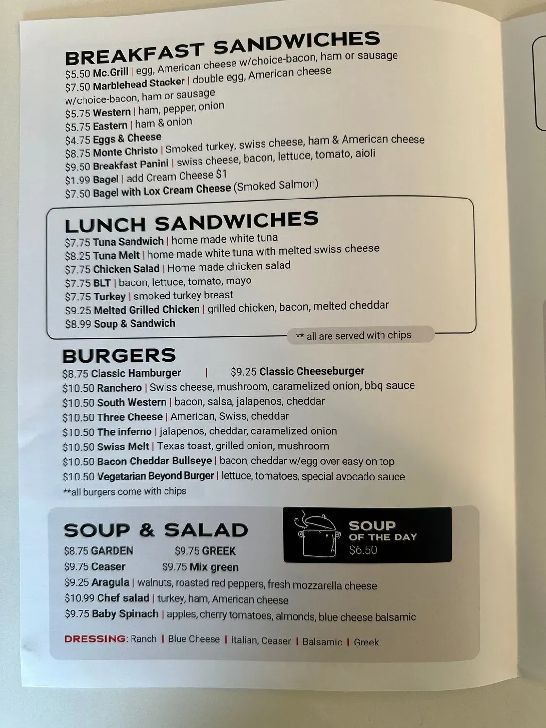 Menu 5