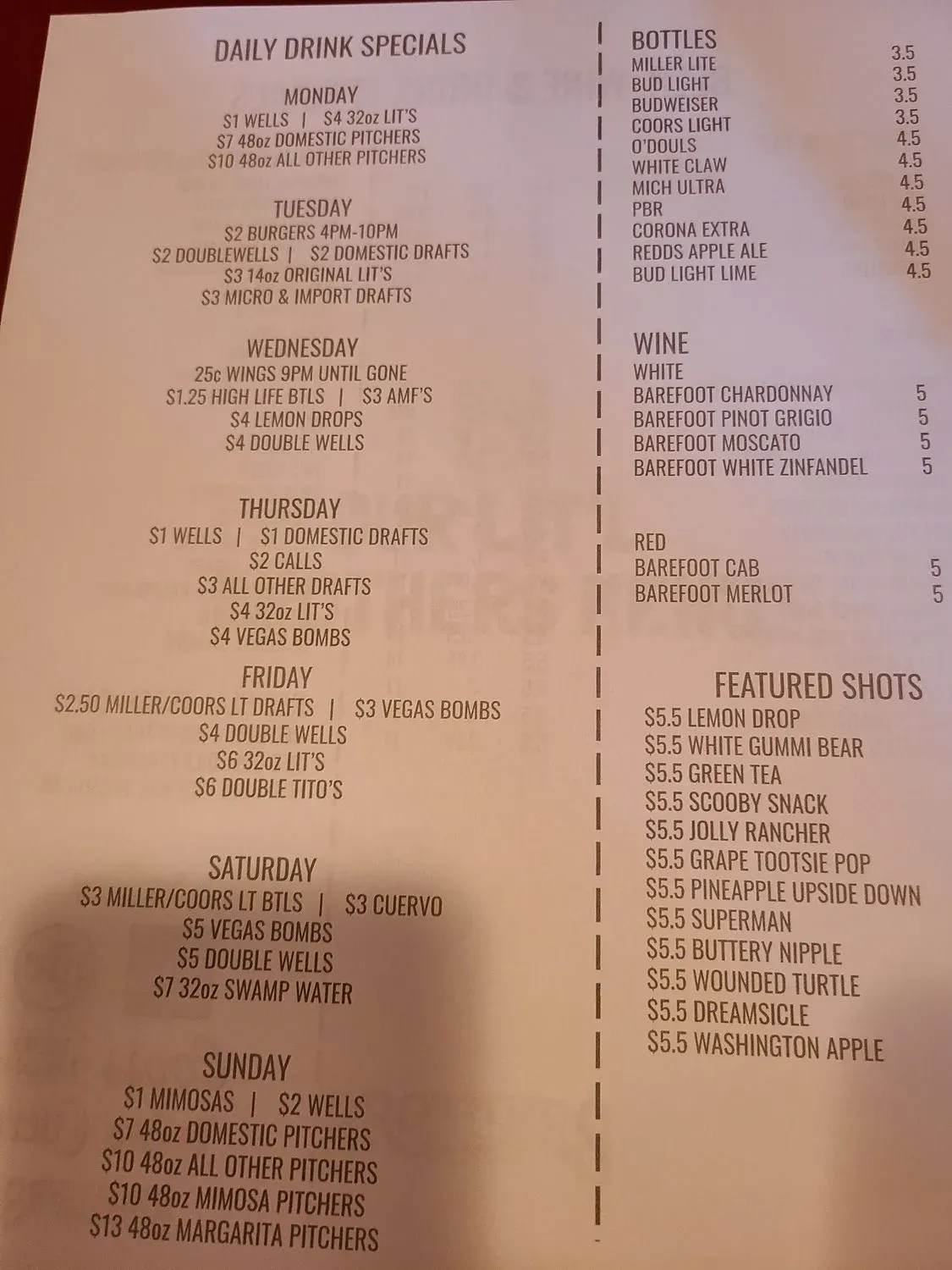 Menu 1