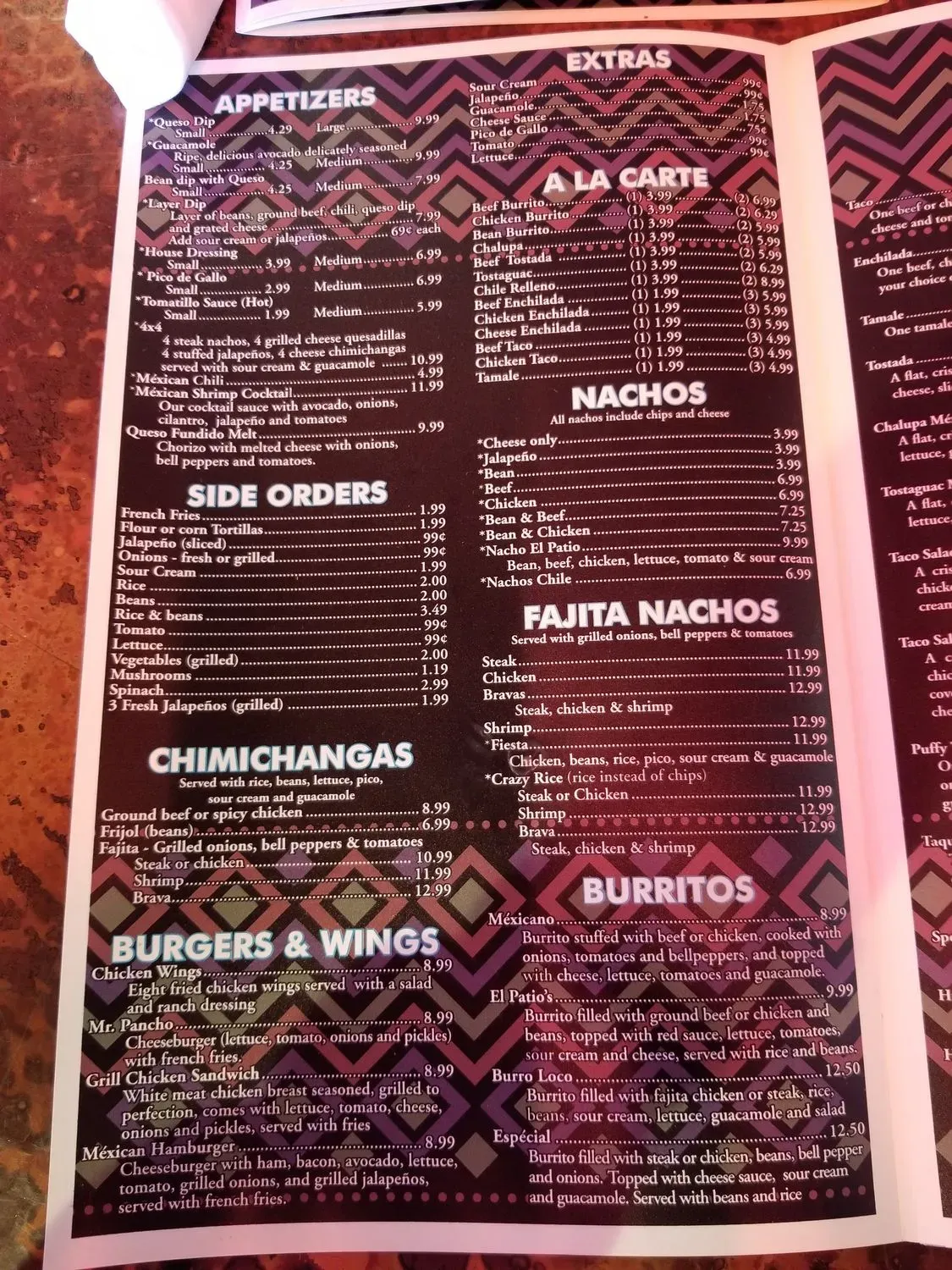 Menu 5