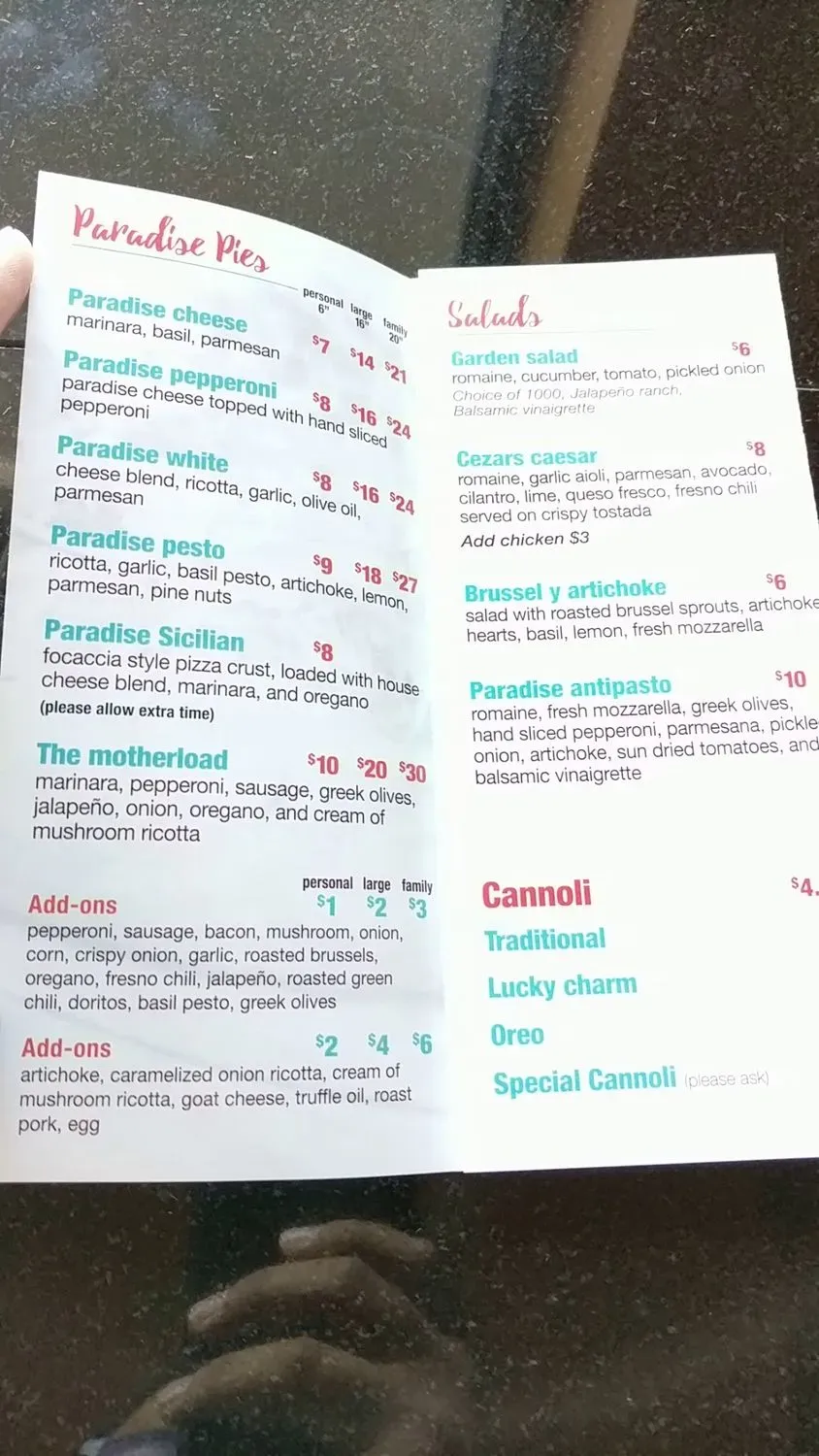 Menu 2