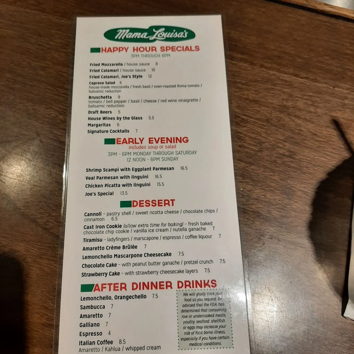 Menu 4