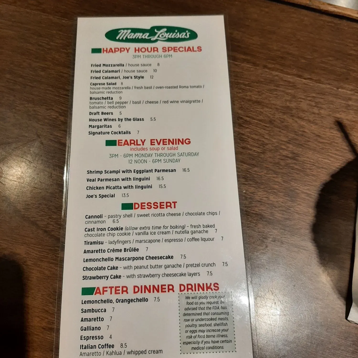 Menu 5