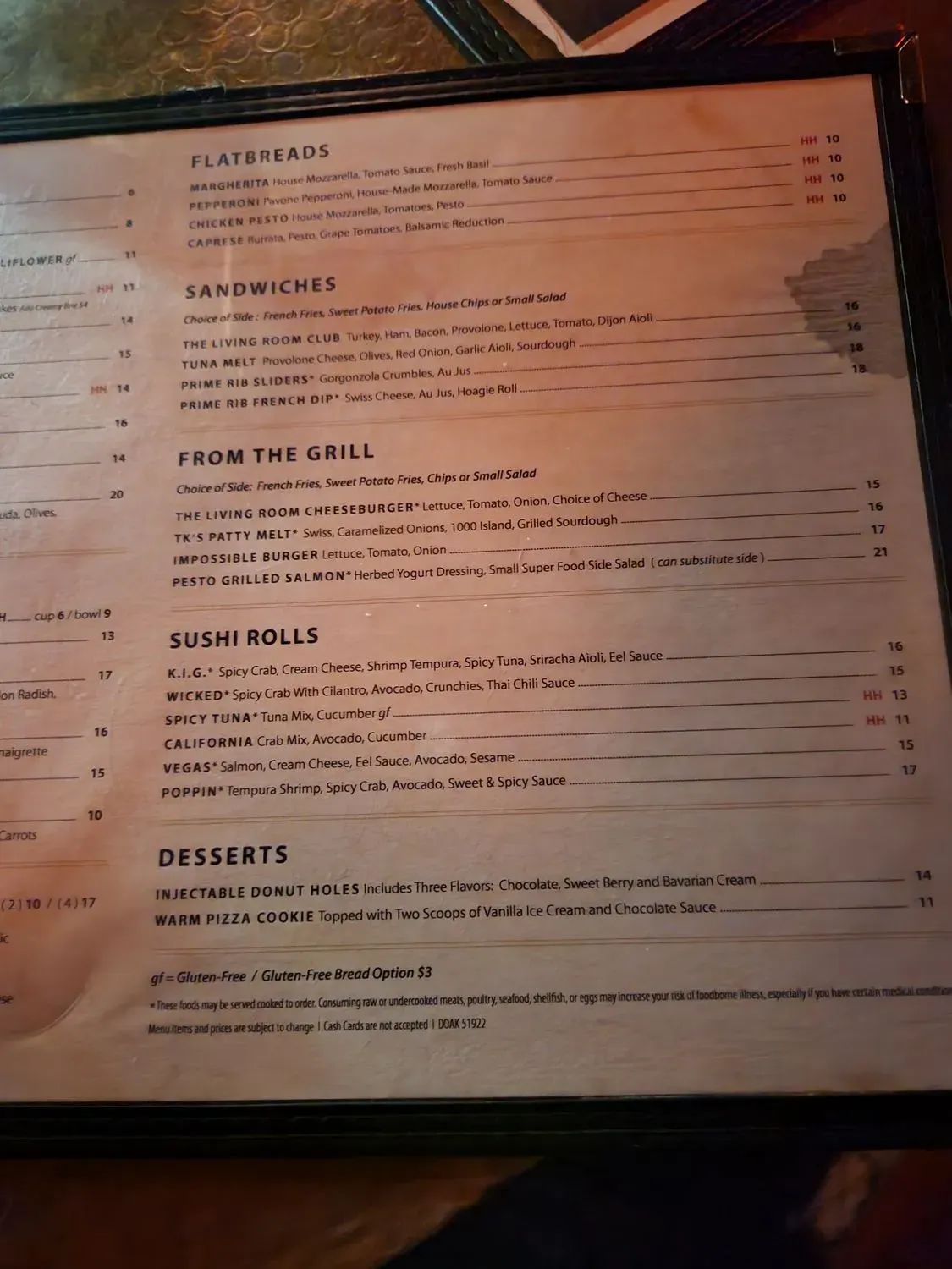 Menu 4