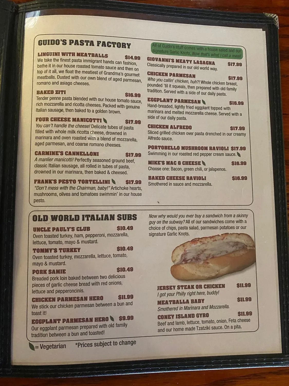 Menu 1