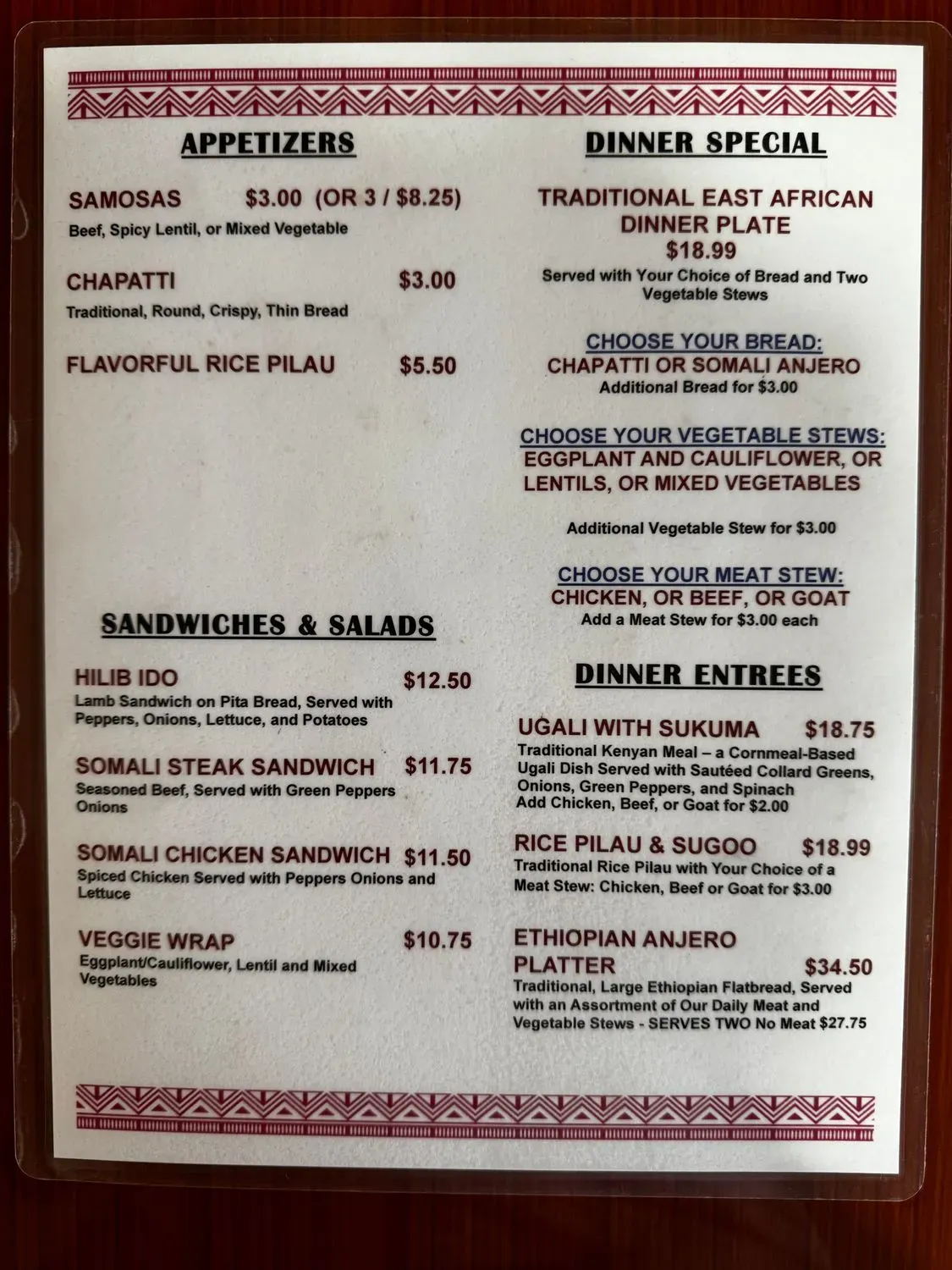 Menu 4