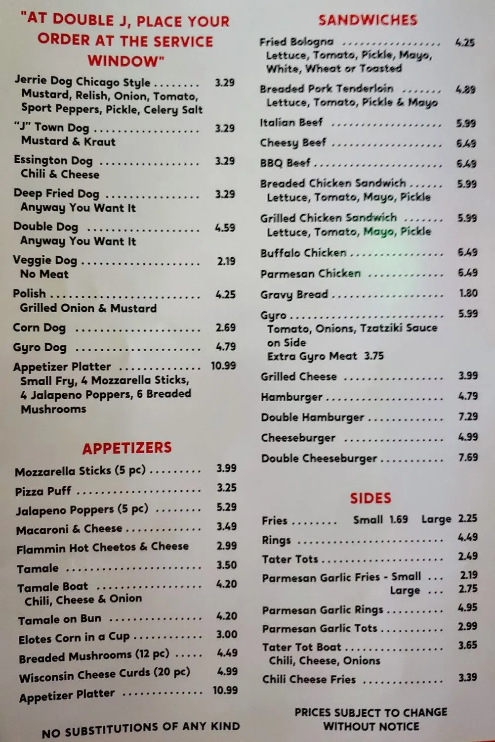 Menu 1