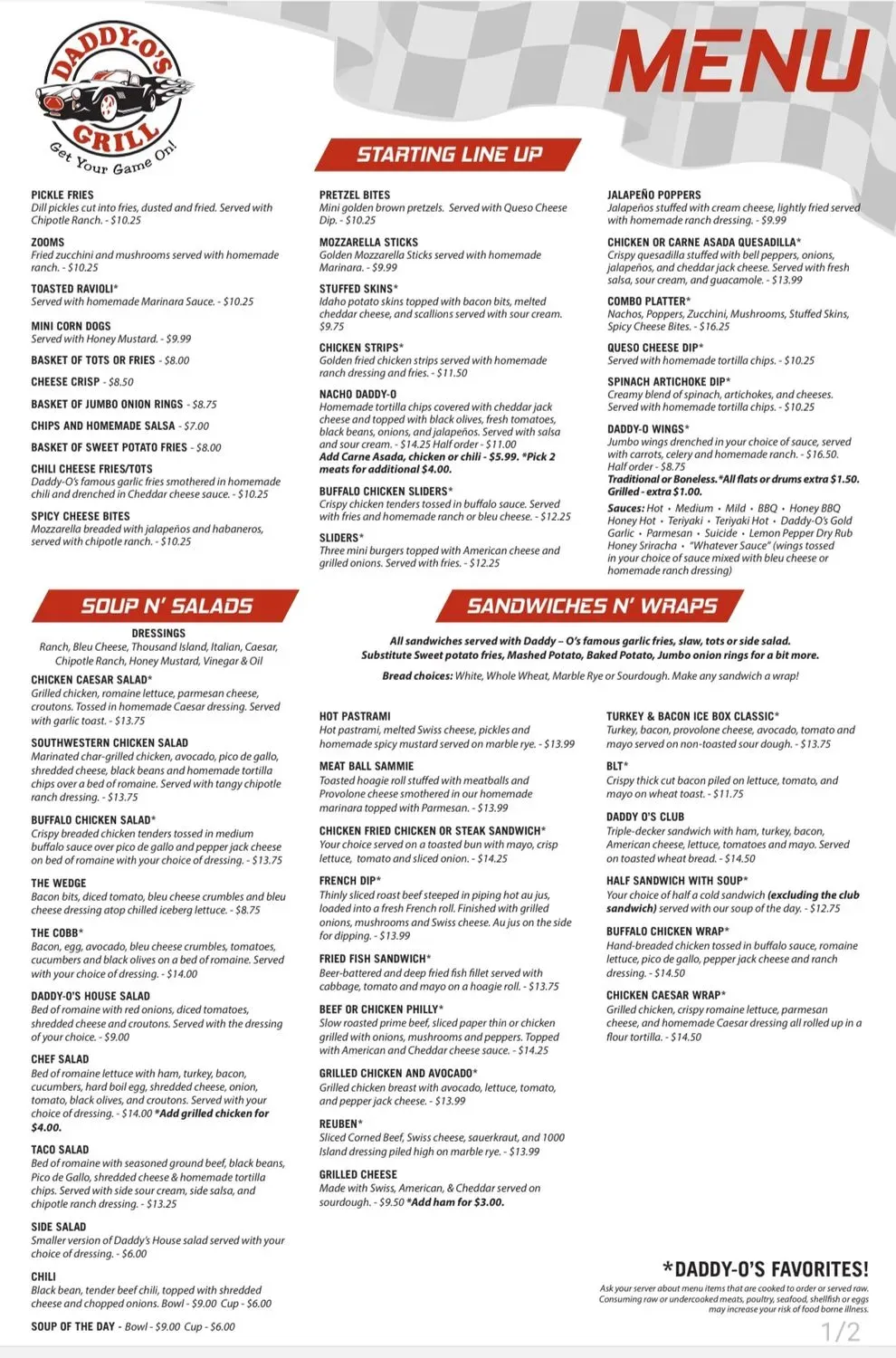 Menu 1