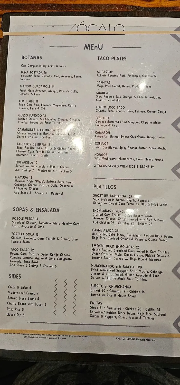 Menu 1