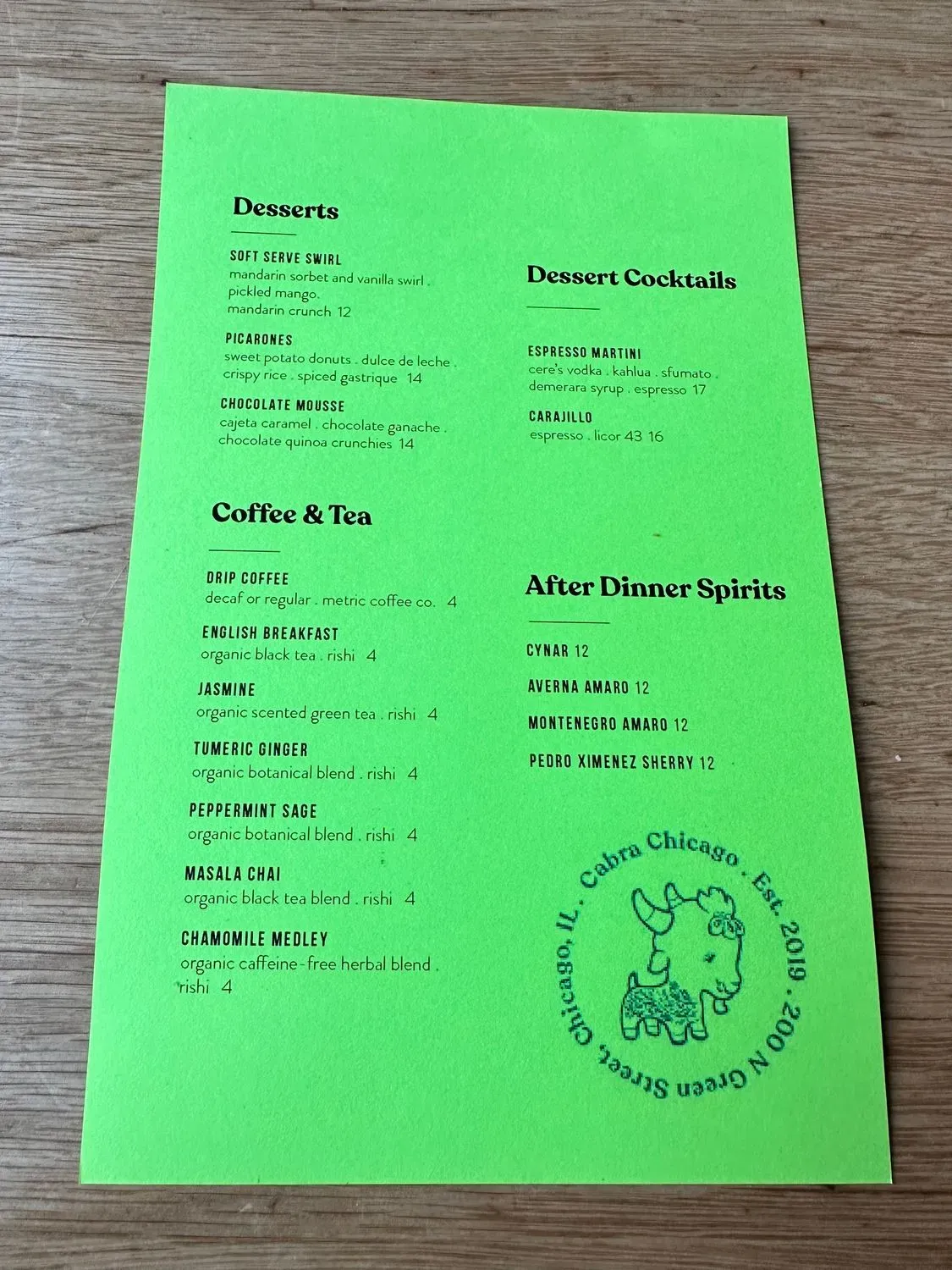 Menu 3