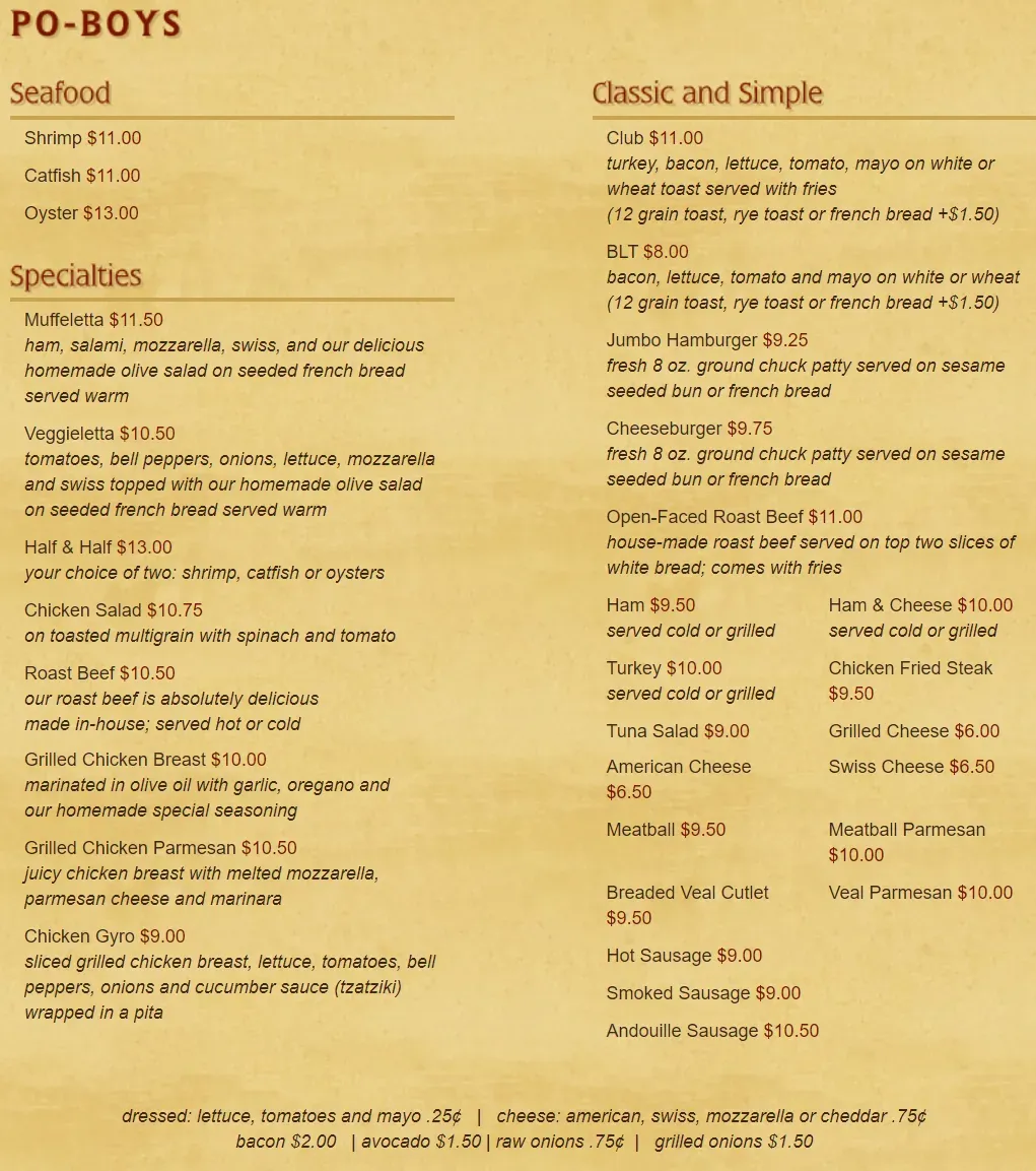 Menu 2