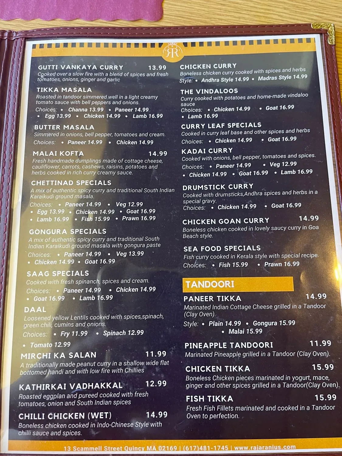 Menu 5